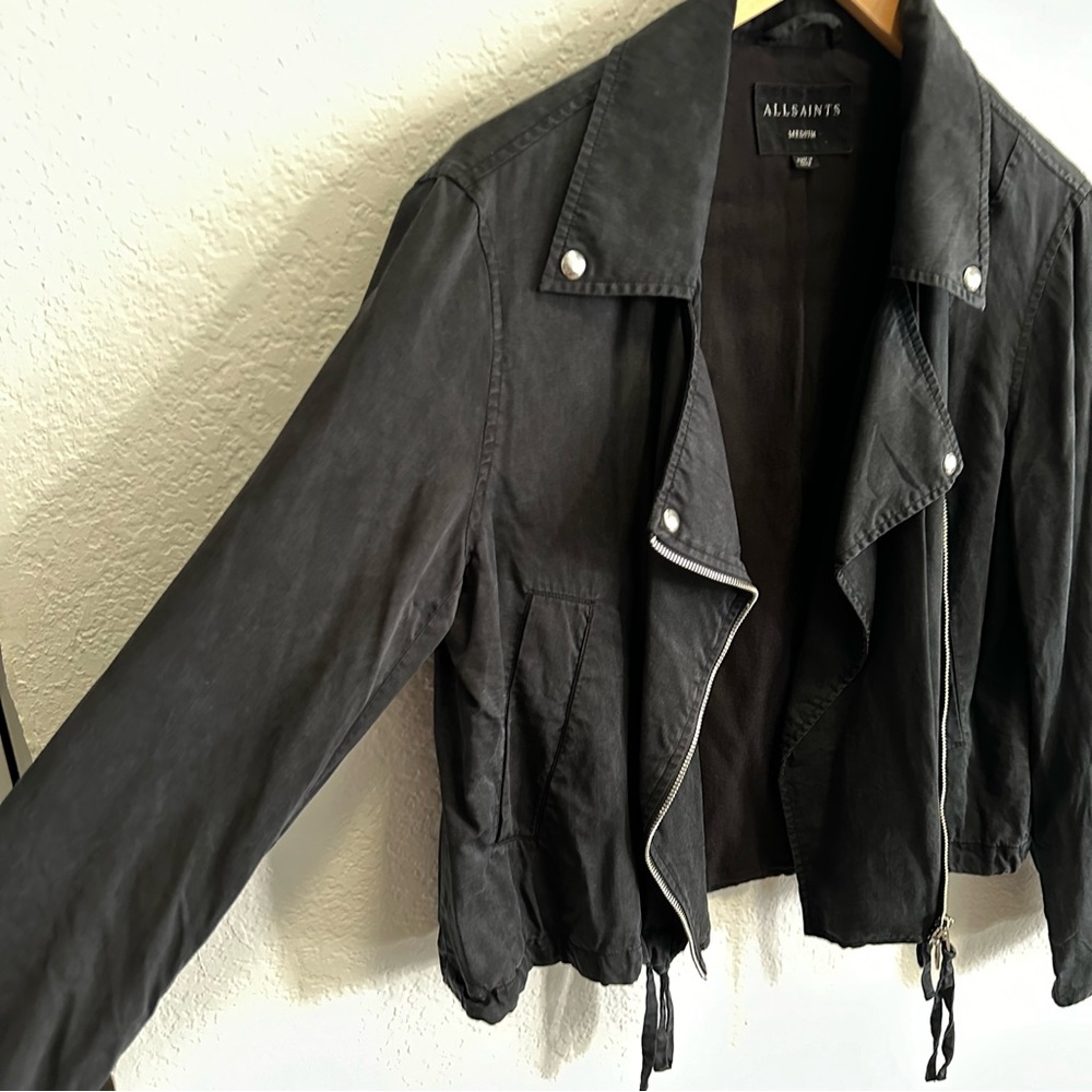 All Saints Macey Jacket Moto Biker Style - Medium